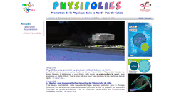 Desktop Screenshot of physifolies.fr